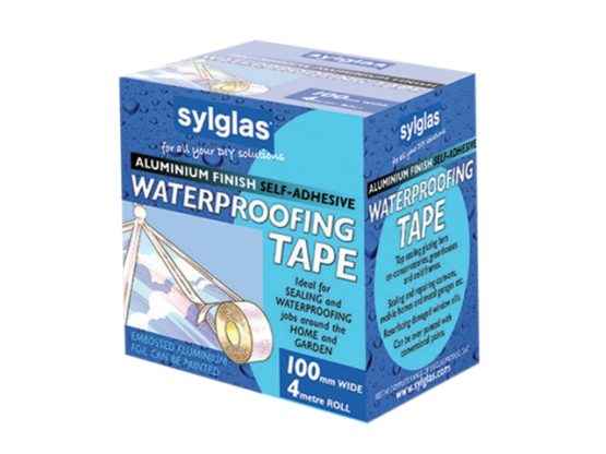 Aluminium Finish Waterproofing Tape 100mm/4in 4m Roll
